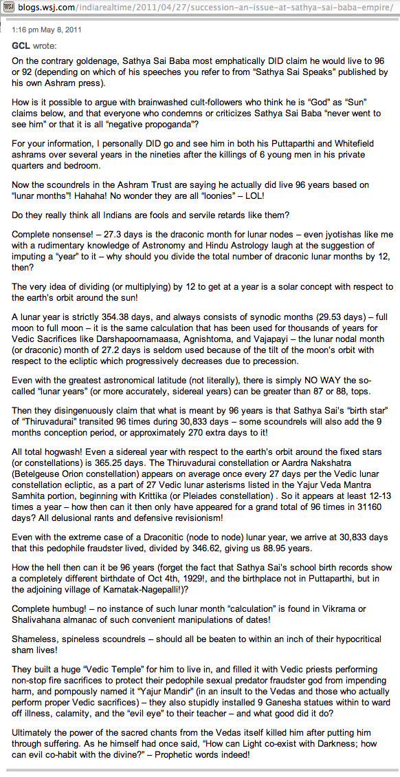 Comment from The Telegraph (UK) on the 'lunar year' by an Indian